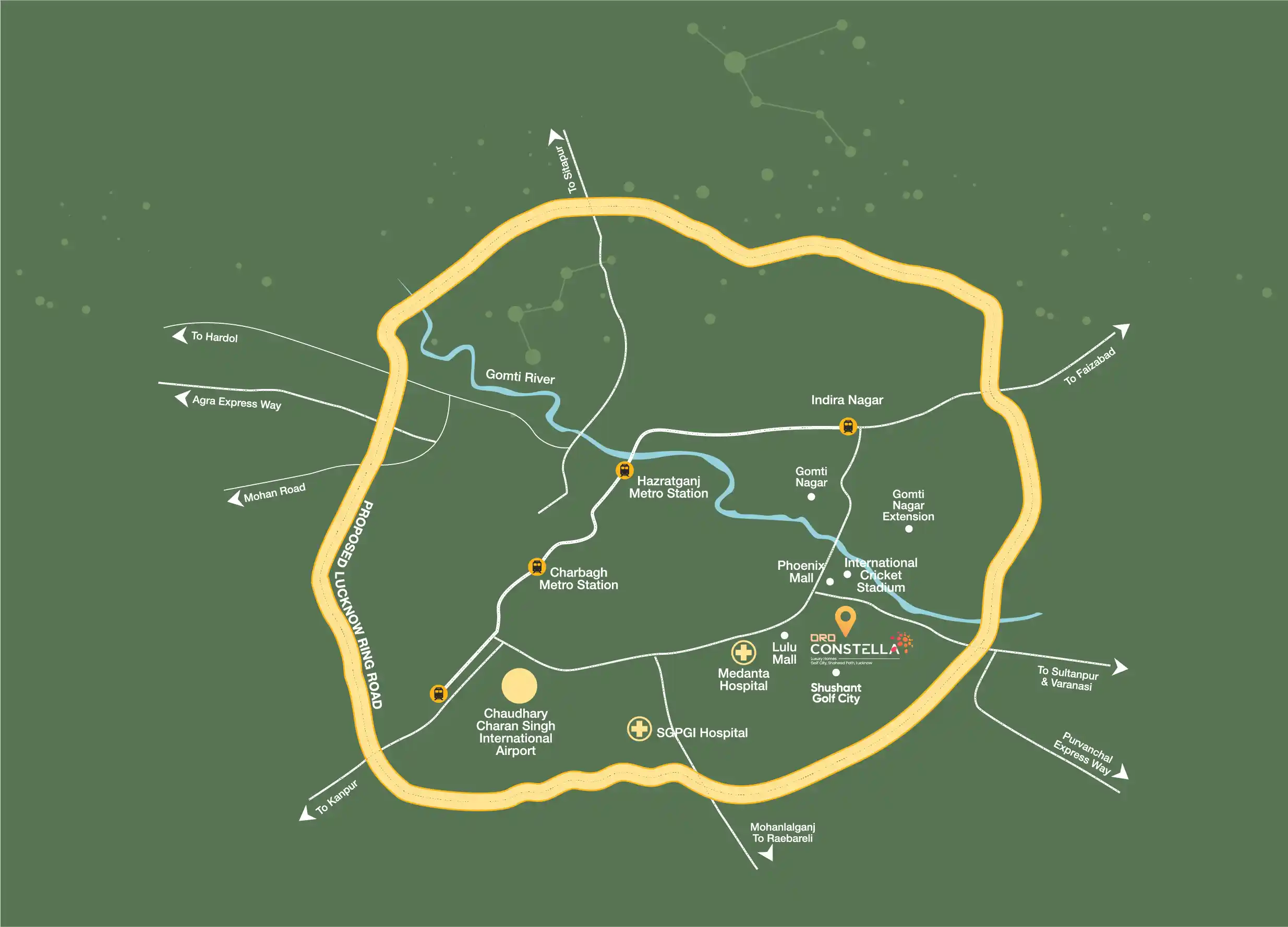 Oro Constella location map